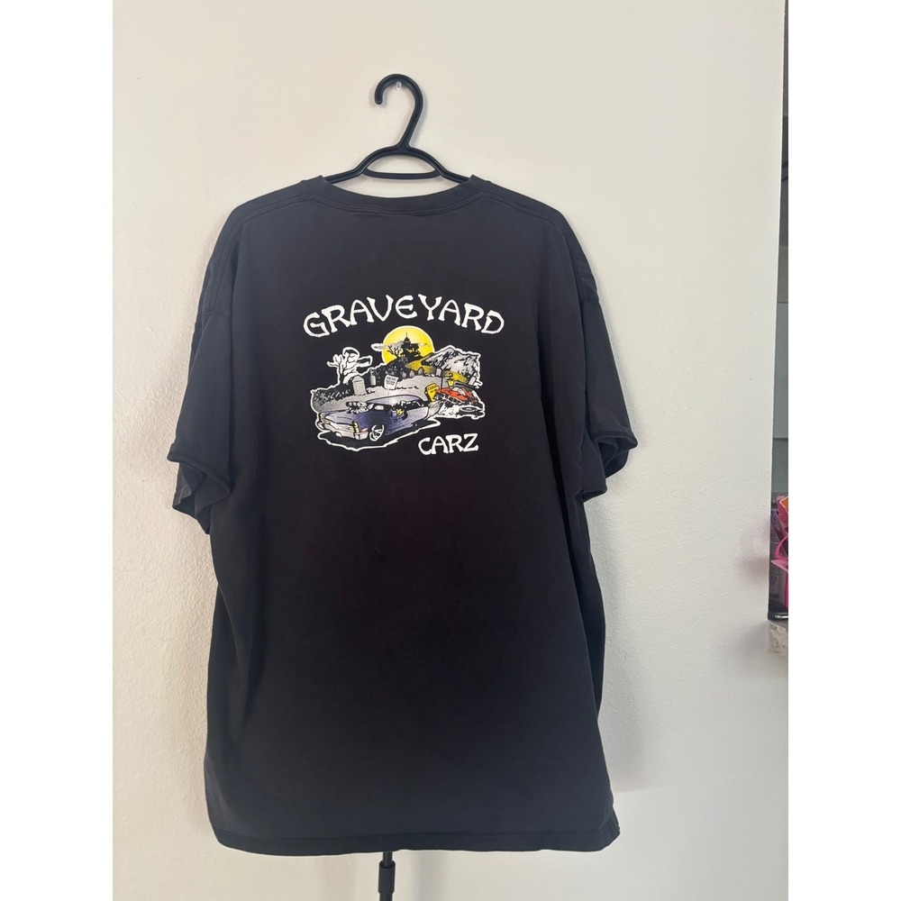 Graveyard Carz Port and Company Graphic T-Shirt Mens 2XL Black Mopar TV Show Tee - Picture 4 of 5
